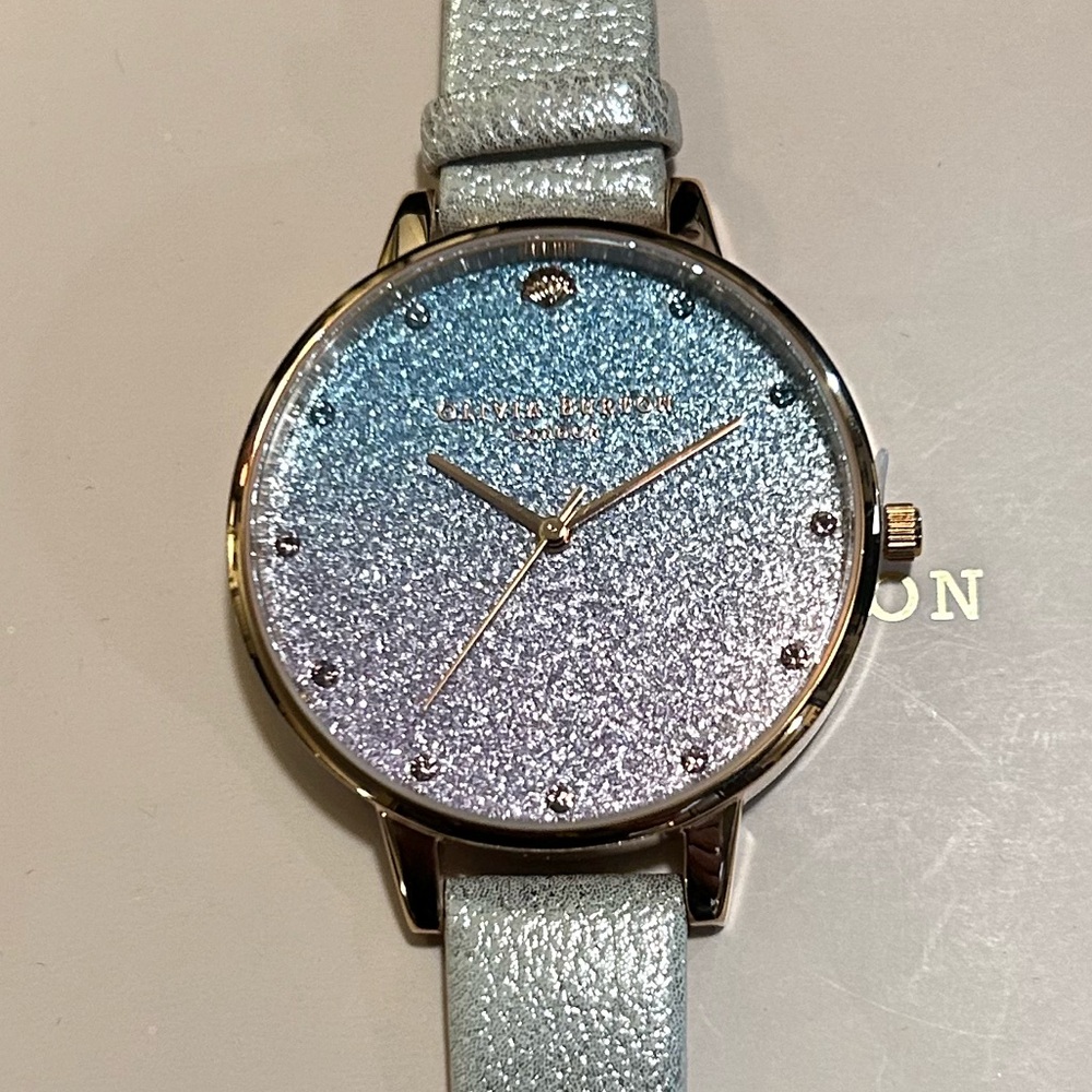 Olivia Burton Under The Sea Glitter Watch With 38mm MultiColored Face - Picture 4 of 9